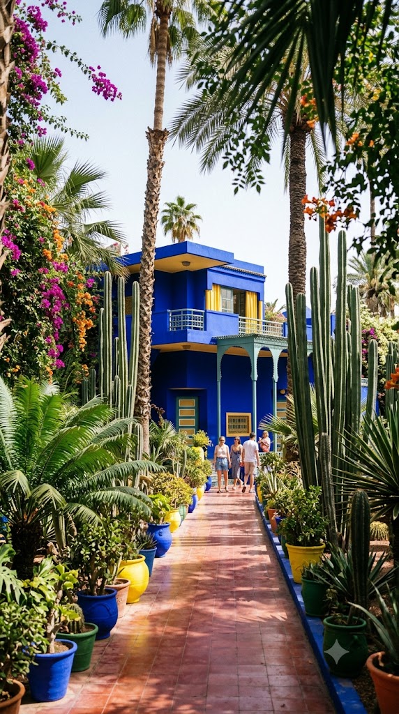 Il blu cobalto del Giardino Majorelle